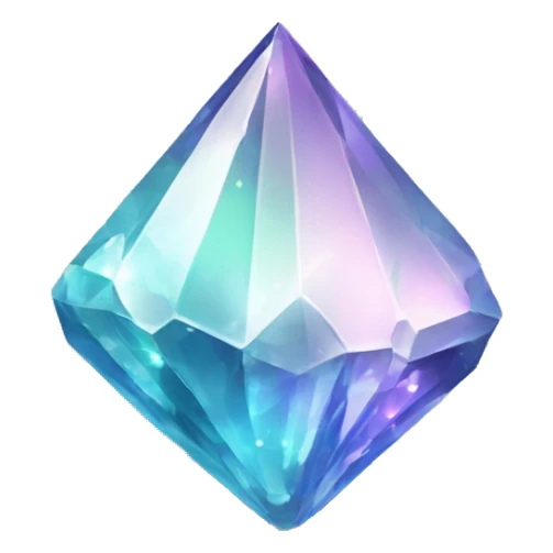 Shiny sparkly glass crystal gem shard sticker