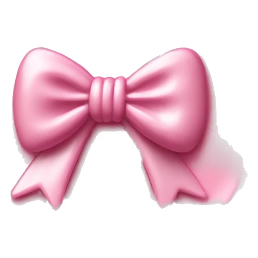 Light pink Wax seal with a bow in the middle  sticker