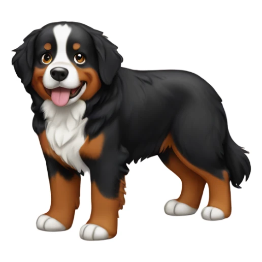 Bernese mountain dog girl  sticker