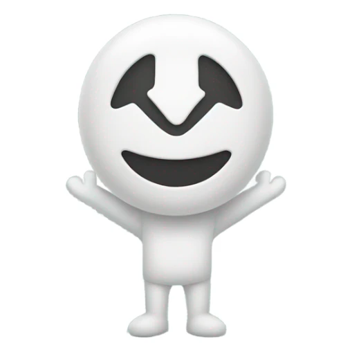 Peace sign logo with arms and legs sticker