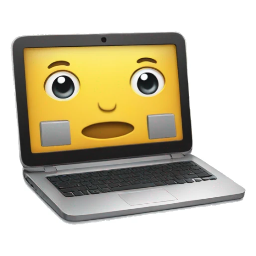 laptop no smily sticker