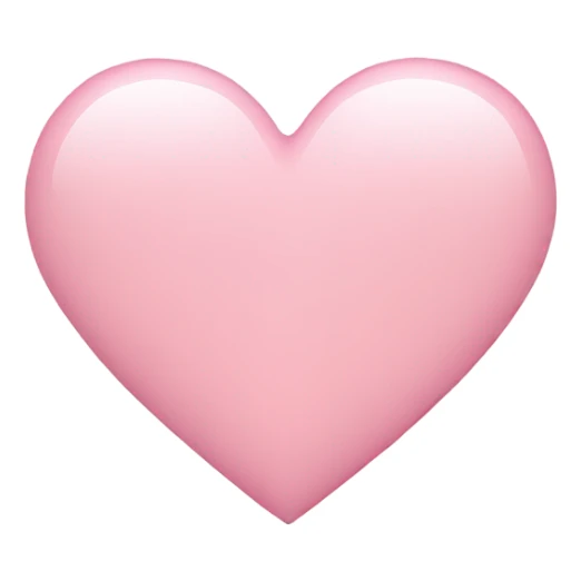 Light pink heart sticker