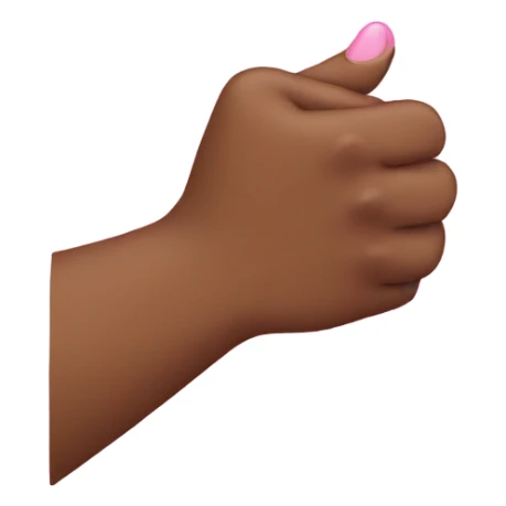 Holding pinky in front of face sticker