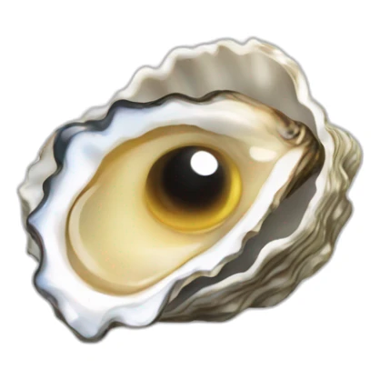 oyster with eye instead of pearl sticker