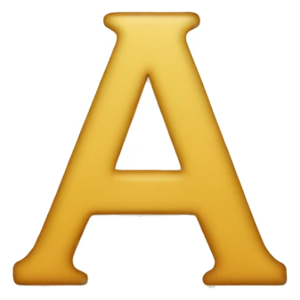 A Letter A sticker