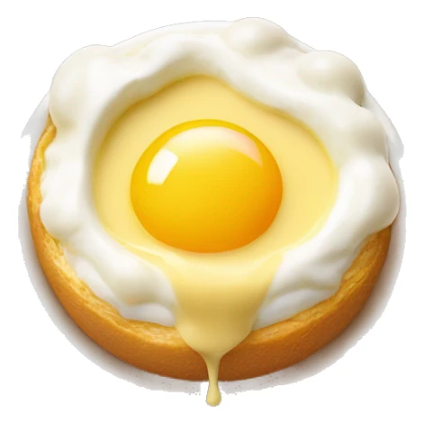 oeuf en neige creme anglaise caramel sticker