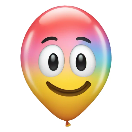 floating balloon in the shape of 13 sticker