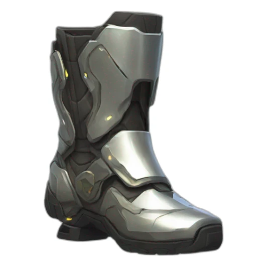 futuristic armored Omega Energy boots sticker