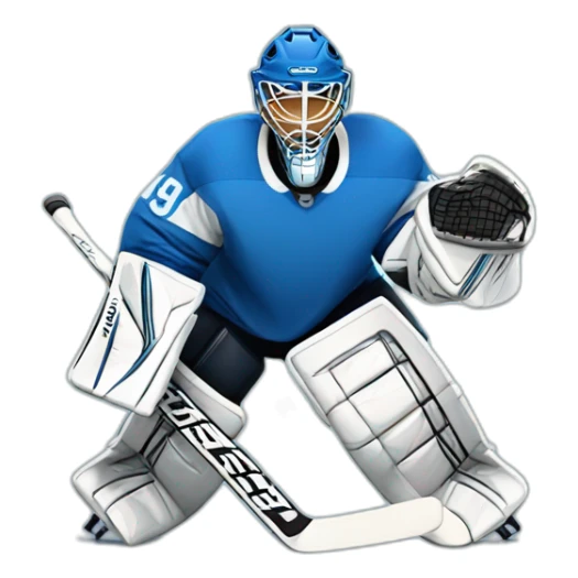 Ice hockey goalie sticker