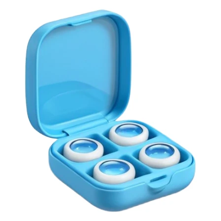 contact lenses travel mini case sticker