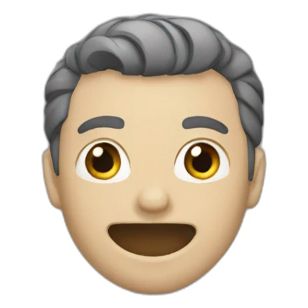 Emoji avec des onde à cauter sticker