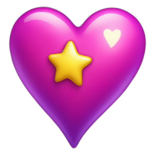 pink-and-purple-heart-with-yellow-sparkles sticker
