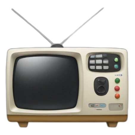japanese tv set sticker