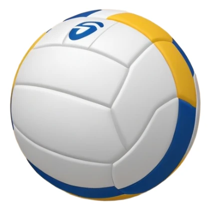 The background shows the stands filled with spectators, creating an energetic atmosphere of a volleyball match, with attention to detail on the equipment and the surrounding environment. A close-up of a volleyball on the court, with the net in focus and the court markings visible.  sticker