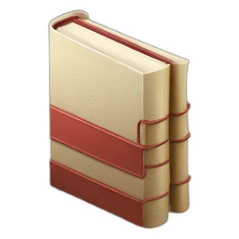 isometric book with text "how to make" on front cover sticker