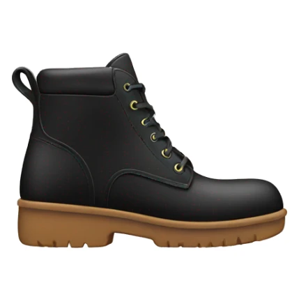 Black boot sticker