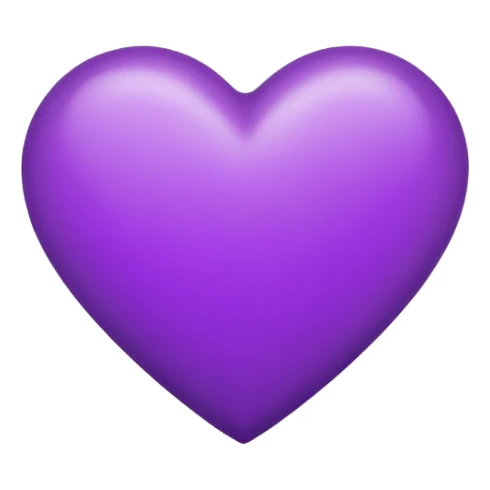 Beautiful purple heart with Sarah written on it sticker