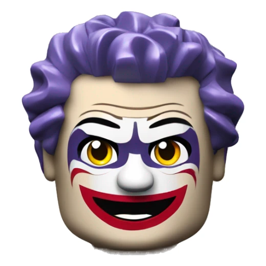 Lego joker with large head  sticker