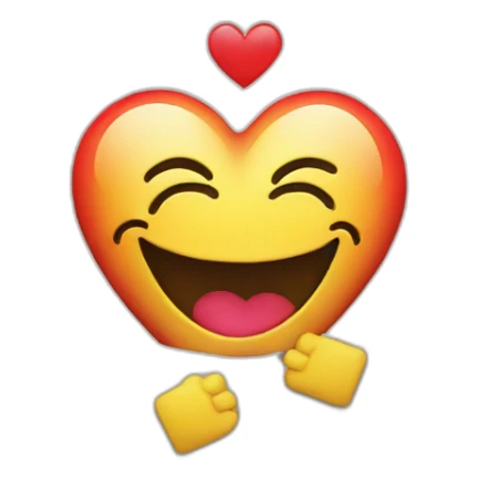 smiley behind laptop with a heart on back sticker