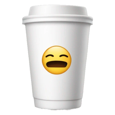 a takeaway coffee cup that says "white"a takeaway coffee cup that says "white" sticker