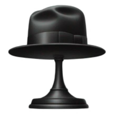 award avce une main qui tient le chapeau de Magritte sticker