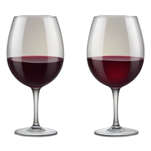 Two glasses of wine  sticker
