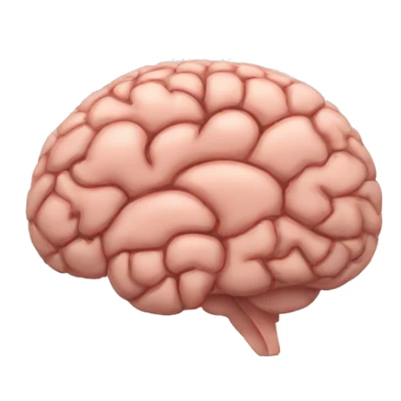brain with stop sticker