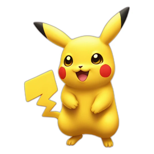 Pikatchu qui fait un cœur avec ses pattes sticker