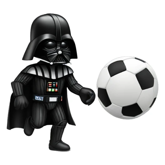 Darth Vader plays football sticker