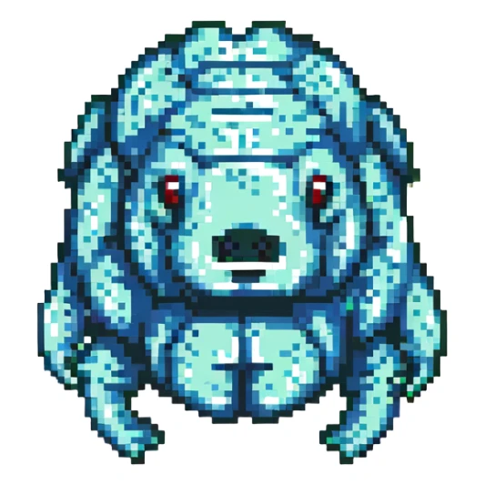 tardigrade with glitch art style, digital distortion, vibrant colors sticker
