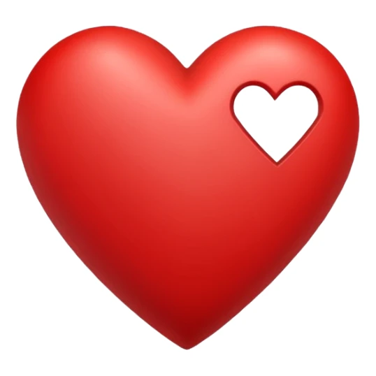 A heart and a triangle in the middle of the heart sticker