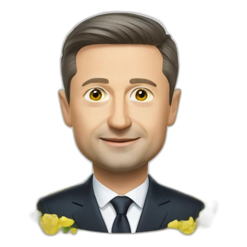 President of Ukraine Zelensky sticker