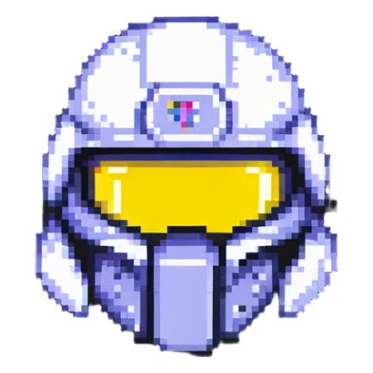 sci-fi futuristic warrior in a helmet sticker
