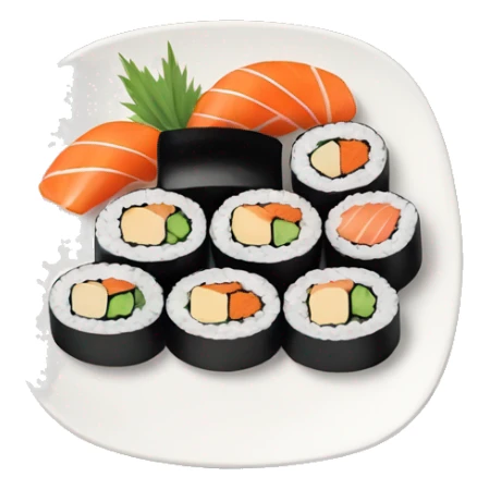 plate of sushi sticker