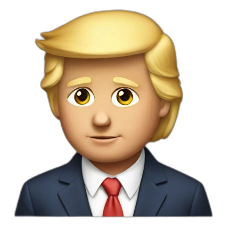 donald trump as a kid sticker