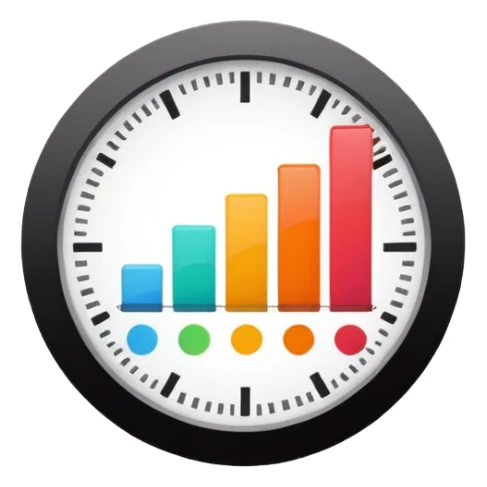 data analyze report chart no technology sticker