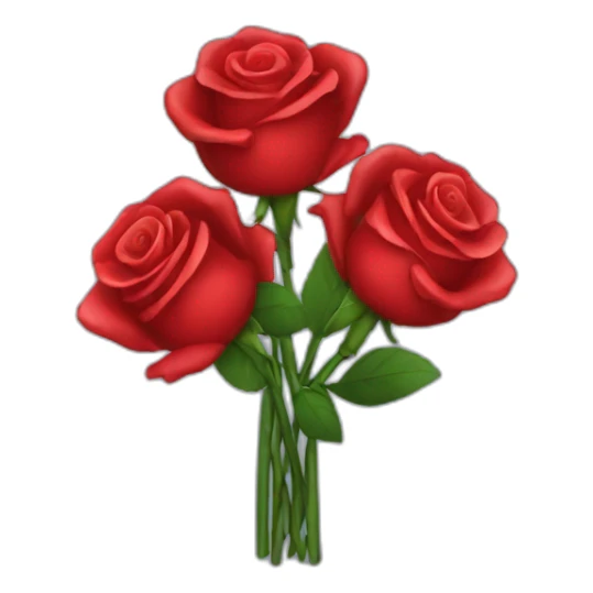 Bouquet of red roses sticker