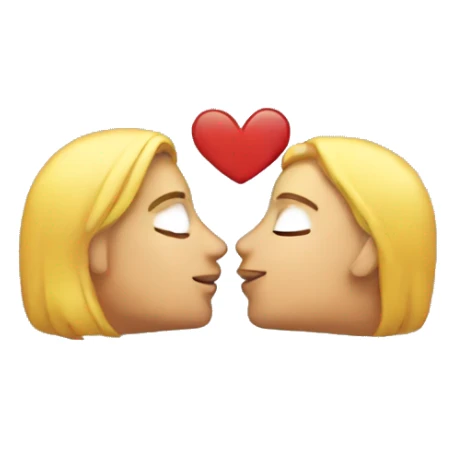 Kissing emoji sticker
