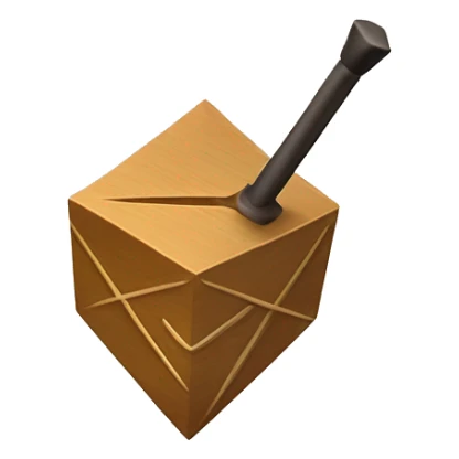 Jewish dreidel a cubed four-sided spinning top with a point on the bottom and a stick on the top used to spin it, played during the Jewish holiday of Hanukkah sticker