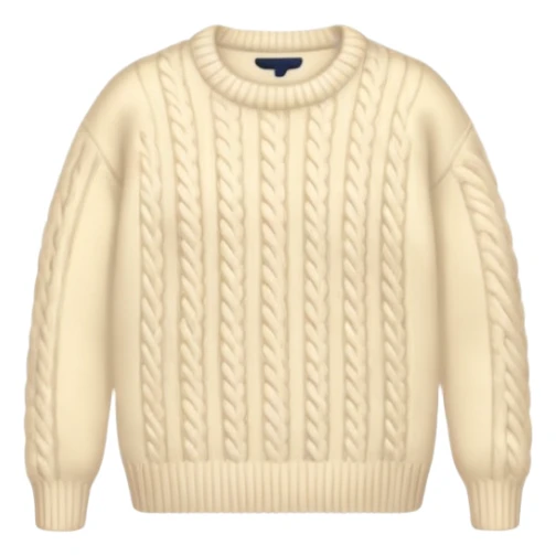 cream sweater sticker