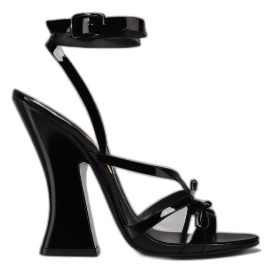 Ysl TRIBUTE heel SANDAL black PATENT LEATHER sticker