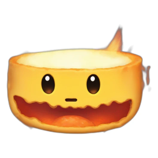 calcifer from howl's moving castle eat scrambled eggs sticker