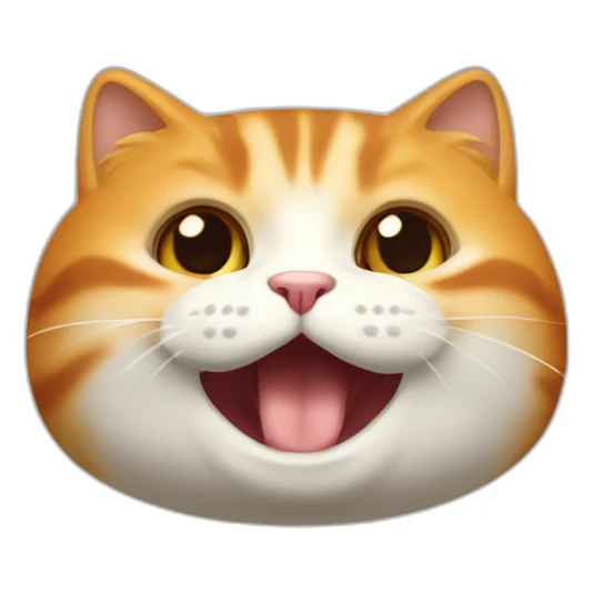 O’Malley chat roux qui mange de la nourriture sticker