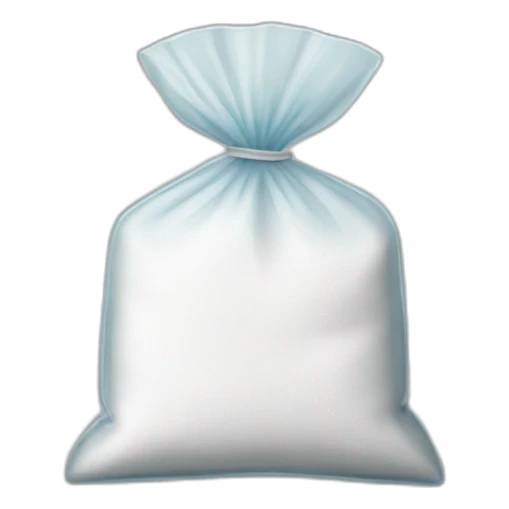 clear bag of powder sticker