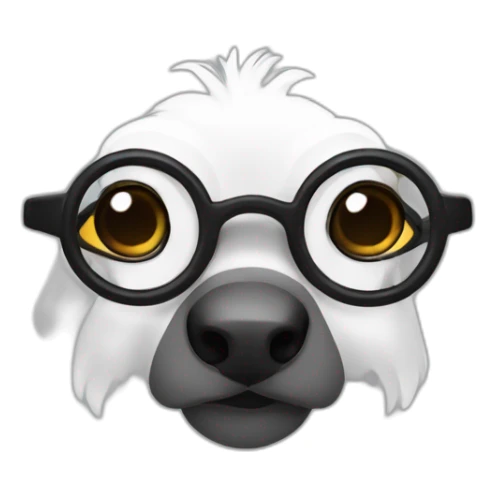 Un guineo con lentes oscuros sticker