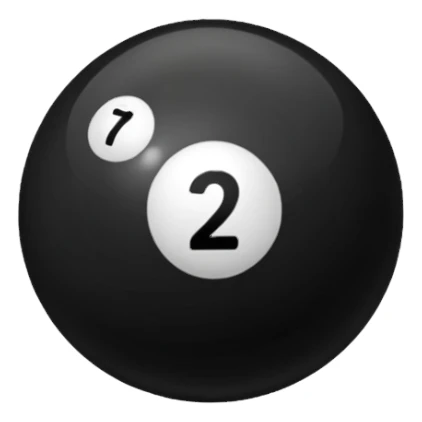 Quiero un emoji de la bola 12 del billar sticker
