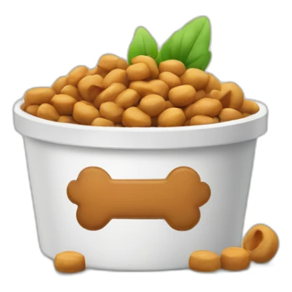 vegan dog food logo sticker