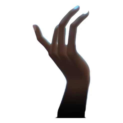 shadow magic swirling around a hand, mysterious anime power sticker