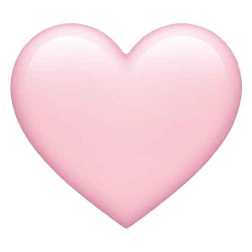 Light pink heart  sticker