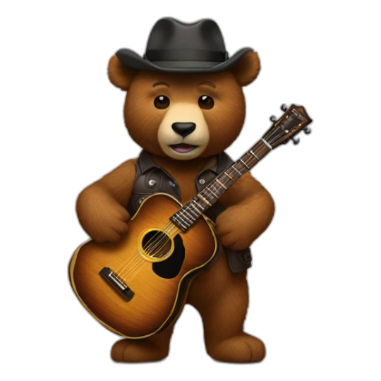 Un ours brun qui boit du jack daniels sticker